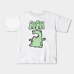 Funny Screaming Frog Kids T-Shirt